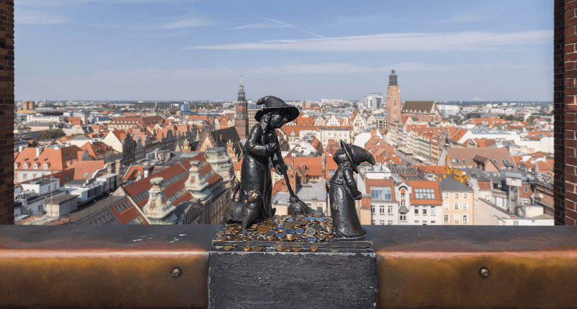 Sošky trpaslíků ve Wroclawi